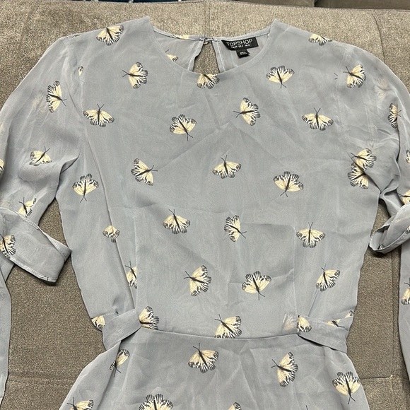 π¦π¦ Topshop Moth Tie Butterfly Sleeve Skater Dressπ¦π¦ - Picture 6 of 12